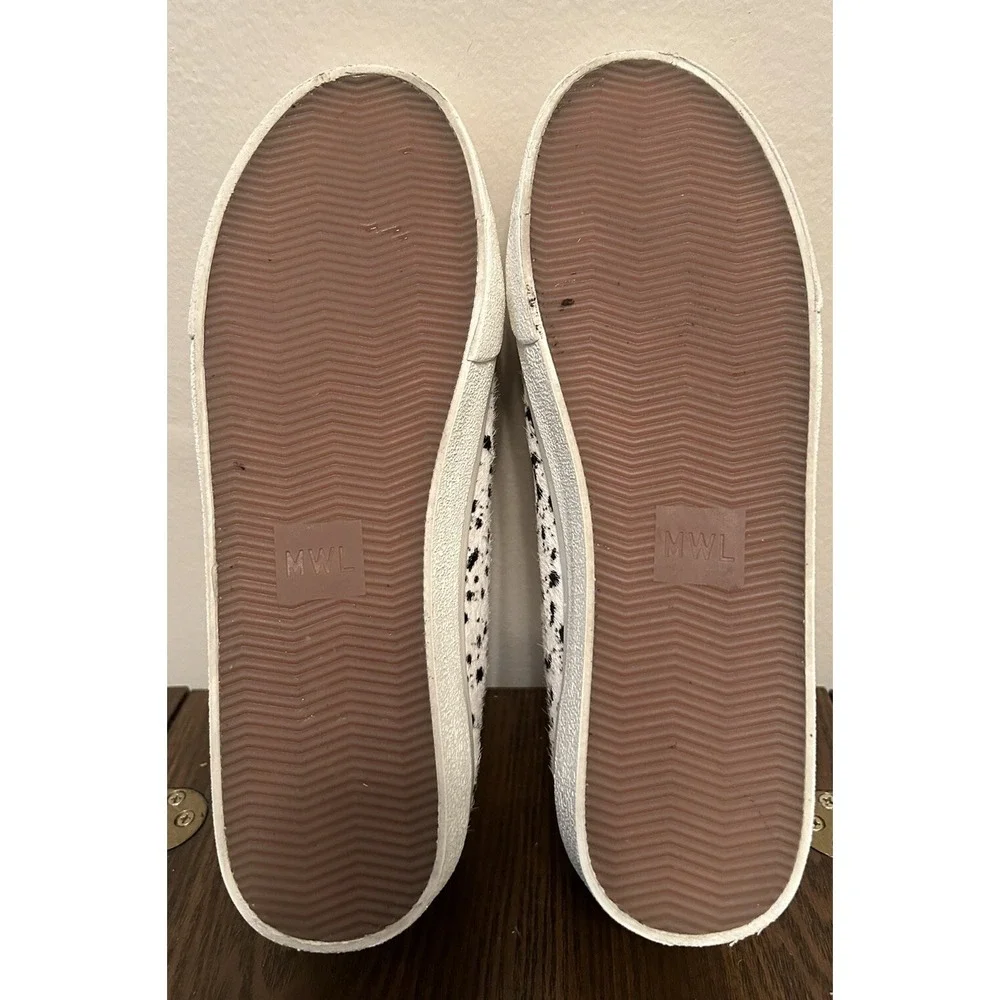 Madewell‎ Sidewalk Sneakers with Spotted Genuine Calf Hair in Women's Size 7.5
